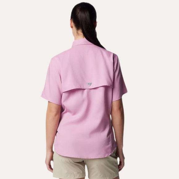 NWT Columbia Women’s Tamiami II Short Sleeve Shirt – Minuet (Pink), Size Small - Picture 3 of 11